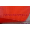 供应阻燃色牢度好PVC荧光夹网布交通警示使用材料